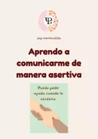 Vista previa - Hojas de trabajo - Guía de Trabajo Comunicación Asertiva | psp.mentecalida - Portada