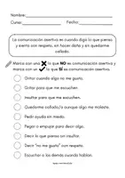 Vista previa - Hojas de trabajo - Guía de Trabajo Comunicación Asertiva | psp.mentecalida - página 2