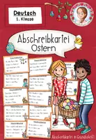 Vorschau - Arbeitsblätter - Abschreibkartei Ostern | Deutsch Klasse 1 - Deckblatt