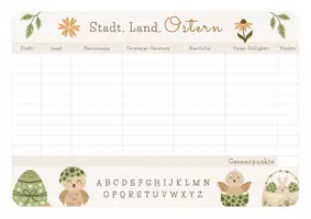 Vorschau - Spiele - Stadt, Land, Ostern - Osterspiel - Seite 1