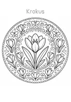 Vorschau - Mal- und Bastelvorlagen - Frühblüher Mandalas - Ausmalbilder Klasse 1-2 - Seite 3