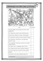 Vorschau - Arbeitsblätter - Frühling: Wimmelbild-Lese-Mal-Spur / Lese-Mal-Blätter (3-fach diff.) - Deutsch - Kl. 1 - Seite 3