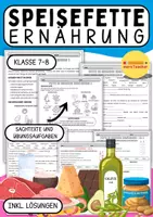 Vorschau - Arbeitsblätter - Nährstoffe verstehen – Materialpaket zu Proteinen, Vitaminen, Speisefetten & Kohlenhydraten (Sekundarstufe 5–8) - Seite 1