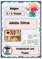 Vorschau - Arbeitsblätter - Jakobs Söhne Plakat und Arbeitsblatt - Deckblatt