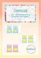 Vorschau - Fördermaterial/Inklusion - Sternschilder zur Differenzierung - Deckblatt