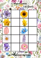 Aperçu - Fiches - Mise en paires les fleurs - Page de couverture