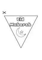 Vorschau - Mal- und Bastelvorlagen - 🌙Eid Mubarak Girlande | Eid Mubarak Girlande | Eid Mubarak Dekoration | Eid Bastelvorlage | Eid Basteln | Girlanden zum Ausmalen | - Seite 1