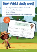 Vorschau - Arbeitsblätter - Wörter-Detektive – Lustige Lesesätze und Schreibübungen für Leseanfänger - Seite 2