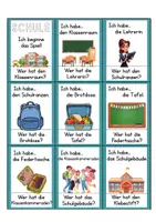 Vorschau - Spiele - Lesespiel Schule (Klasse 1-4) - Seite 1