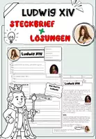 Vorschau - Arbeitsblätter - Ludwig XIV. Steckbrief (Absolutismus, Frankreich) - Deckblatt