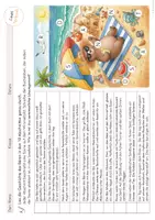 Vorschau - Arbeitsblätter - Sommer Lesespur Klasse 2,3,4: Sommerurlaub - Der Bär am Strand Lesen - Seite 3