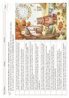Vorschau - Mal- und Bastelvorlagen - Herbst Lesespur Klasse 2,3,4: Im Herbstwald - Leseförderung - Seite 3