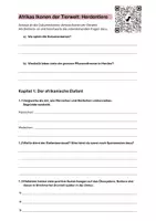 Vorschau - Arbeitsblätter - Savannen Afrikas Dokumentation: Herdentiere - Deckblatt
