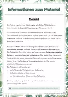 Vorschau - Poster - Rechenraster Multiplikation - Erklärposter mit Beispiel | Freebie - Seite 1