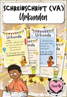 Vorschau - Anderer Materialtyp - Schreibschrift-Urkunden – Diplome in Vereinfachter Ausgangsschrift / VA - Deckblatt