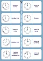 Vorschau - Arbeitsblätter - Come dire l'orario in italiano_Merkblatt + Quiz - Seite 1