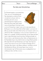 Vorschau - Arbeitsblätter - Lesen: Tiere und Biologie - Leseverstehen - Seite 1