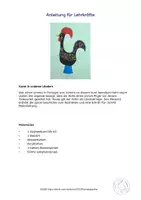 Vorschau - Mal- und Bastelvorlagen - Kunst Grundschule, portugiesischer Hahn - Seite 3