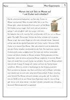 Vorschau - Arbeitsblätter - Lesen: Mini-Experimente - Leseverstehen - Seite 1