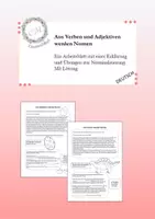 Vorschau - Arbeitsblätter - Nominalisierung - Arbeitsblätter - Deckblatt