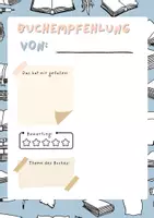 Vorschau - Arbeitsblätter - Buchempfehlung Vorlagen - Seite 2