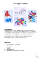 Vorschau - Mal- und Bastelvorlagen - Kunst Grundschule, Gestalte die Landkarte neu - Seite 1