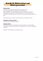 Vorschau - Arbeitsblätter - Relativsätze und Relativpronomen in Argumenten - Seite 1