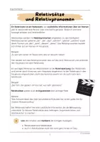 Vorschau - Arbeitsblätter - Relativsätze und Relativpronomen in Argumenten - Seite 2