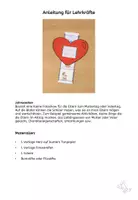 Vorschau - Mal- und Bastelvorlagen - Muttertag, Vatertag, Fotoherz, Kunst Grundschule - Seite 1