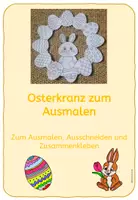 Vorschau - Mal- und Bastelvorlagen - Osterkranz - Ausmalbild zum Basteln - Deckblatt
