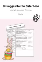 Vorschau - Anderer Materialtyp - Einsinggeschichte Osterhase Aufwärmen der Stimme - Deckblatt