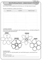 Vorschau - Arbeitsblätter - Frühling hören und schreiben – Kreatives Schreiben Deutsch Klasse 5/6 | Vertretungsstunde Frühling - Seite 2
