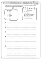 Vorschau - Arbeitsblätter - Frühling hören und schreiben – Kreatives Schreiben Deutsch Klasse 5/6 | Vertretungsstunde Frühling - Seite 3