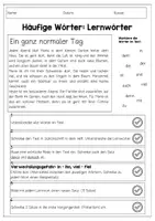 Vorschau - Arbeitsblätter - Lernwörter Übung - umfassende Wochenhausaufgabe mit vielen Aufgaben (3/4) - Seite 2