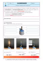 Vorschau - Arbeitsblätter - Chemie Einführung Gasbrenner - Brennerführerschein - Seite 1