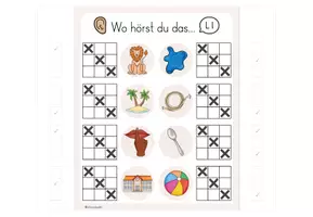 Vorschau - Fördermaterial/Inklusion - Buchstabeneinführung L - Klammerkarten - Seite 2