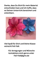 Vorschau - Mal- und Bastelvorlagen - Kunstidee Sommer Blüten - ohne Vorbereitung sofort einsetzbar - Seite 1