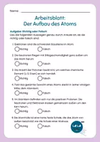 Vorschau - Arbeitsblätter - Der Aufbau des Atoms (Lernposter, Arbeitsblätter+Lösungen) - Seite 3