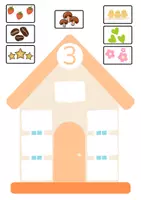 Vista previa - Tarjetas / Manipulativos - CASITAS DE LOS NÚMEROS, CONTEO 1-5 - página 3