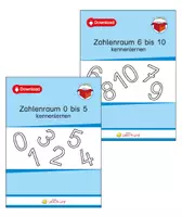 Vorschau - Arbeitsblätter - Zahlenraum 0 bis 10 kennenlernen - Deckblatt