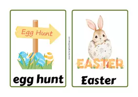 Vista previa - Tarjetas / Manipulativos - EASTER VOCABULARY FLASHCARDS - página 3