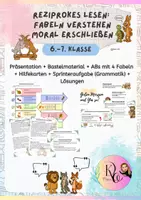 Vorschau - Arbeitsblätter - Reziprokes Lesen: Fabeln verstehen - Moral erschließen - Deckblatt