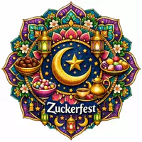 Vorschau - Mal- und Bastelvorlagen - Mandala zu Zuckerfest - Deckblatt