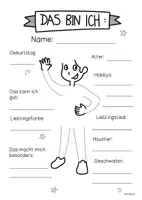 Vorschau - Arbeitsblätter - Steckbrief: Das bin ich-Vorlage für das Klassenzimmer - Seite 2