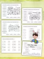 Vorschau - Arbeitsblätter - Lese-Mal-Heft - Ostern - Lesen und Malen für Klasse 1 bis 3 - lesen und verstehen - Seite 1
