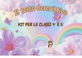 anteprima - Piani di lezione - IL TESTO DESCRITTIVO - CLASSI 4° E 5°- - Pagina di copertina