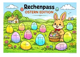 Vorschau - Arbeitsblätter - Rechenpass für die Osterzeit Klasse 2 - Seite 2