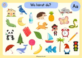 Vorschau - Fördermaterial/Inklusion - Wo hörst du den Laut? - Wimmelbilder - Seite 2