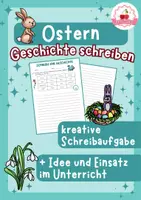 Vorschau - Arbeitsblätter - Kreatives Schreiben mit Wörterbox - Ostern - Deckblatt