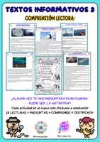 Vista previa - Unidades / Secuencias / Situaciones de Aprendizaje - Curiosidades de Antártida (28 Textos Informativos) - Portada
